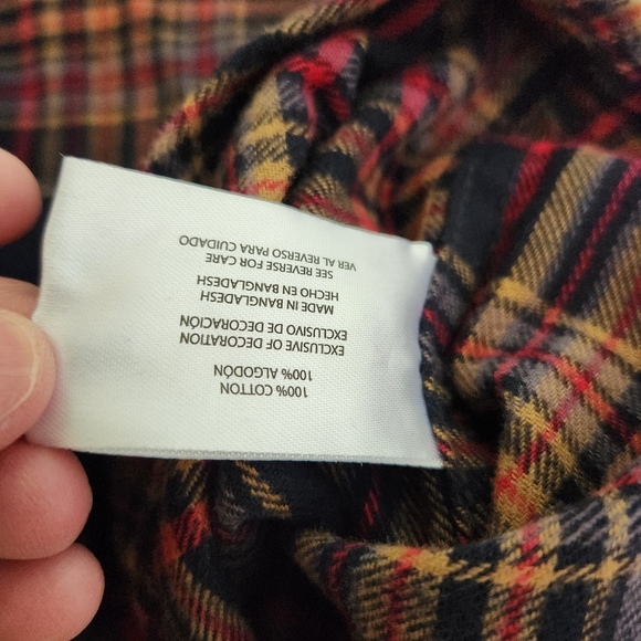 NWT Eddie Bauer Shirt Mens Flannel Button Up Plaid Long Sleeve, Sz XL - Picture 8 of 10